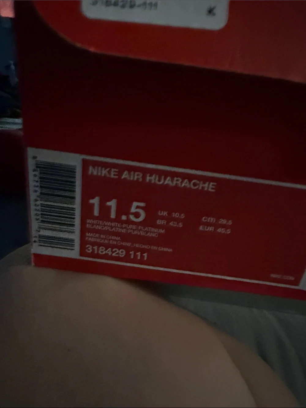 Nike White Men's Lace-Up Athletic Sneakers